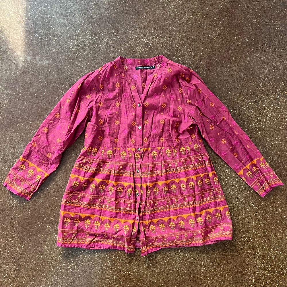 Beautiful folklore tunic-like blouse *perfect maternity blouse*